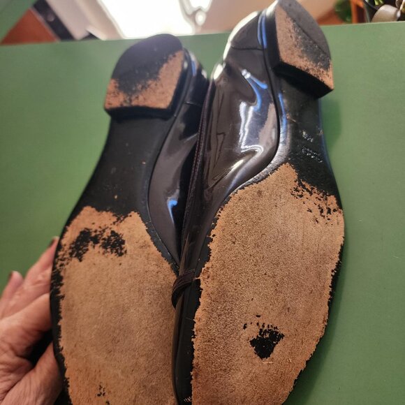 Gucci Brown Patent Leather Guccissima Ballet Flats - Picture 2 of 5